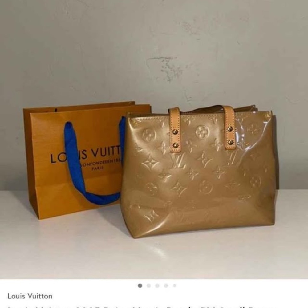 Louis Vuitton 2005 Beige Vernis Reade PM small purse M100085 LV